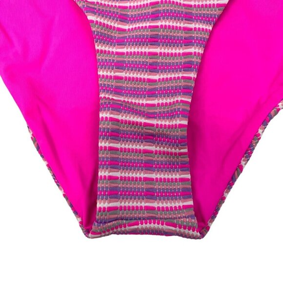 L*Space Women’s Camacho Classic Bikini Bottom Multicolor Striped Size Small New - Picture 4 of 9